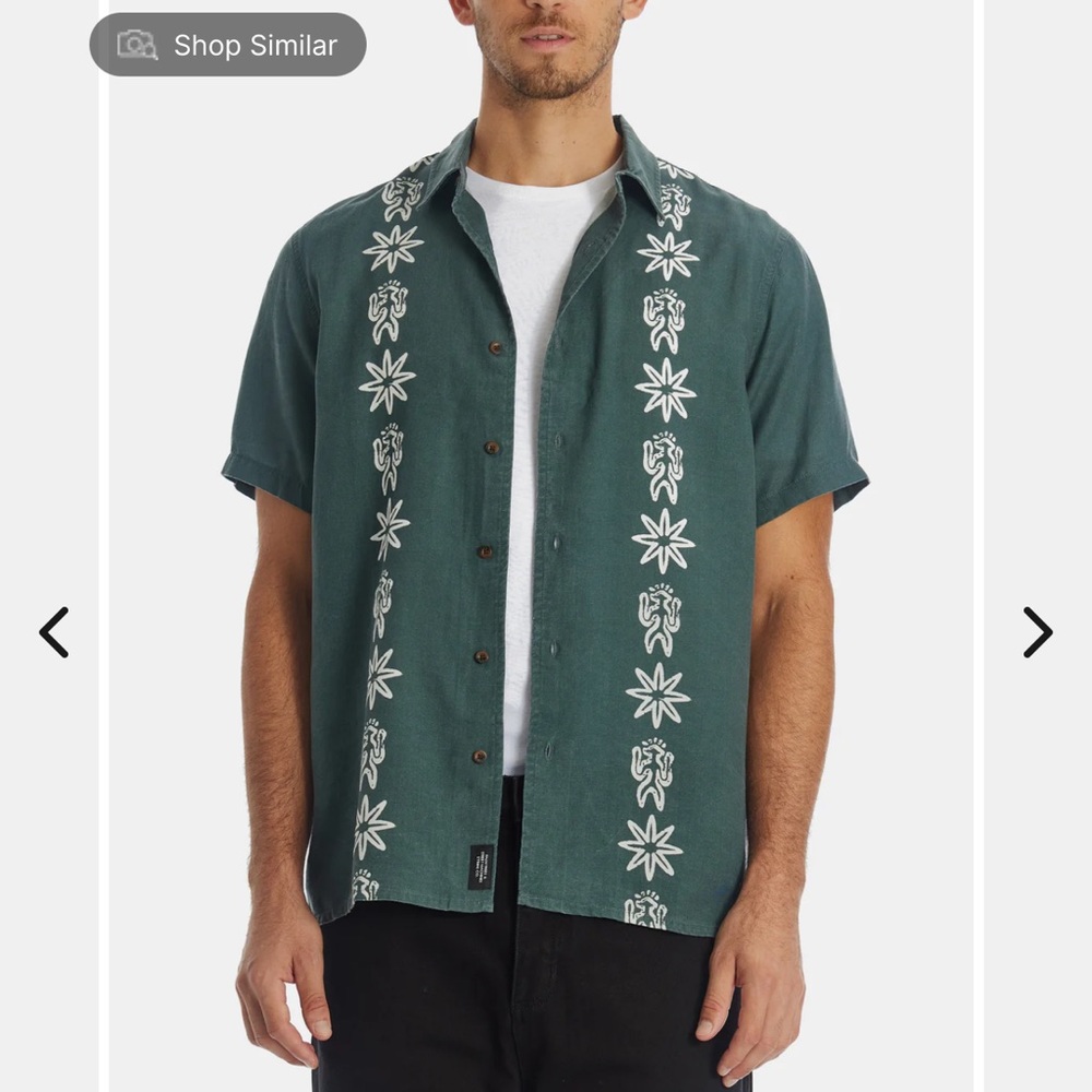 Thrills shirt pattern camp style shirt